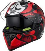 casque rouge et noir