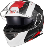 Casque origine noir blanc et rouge